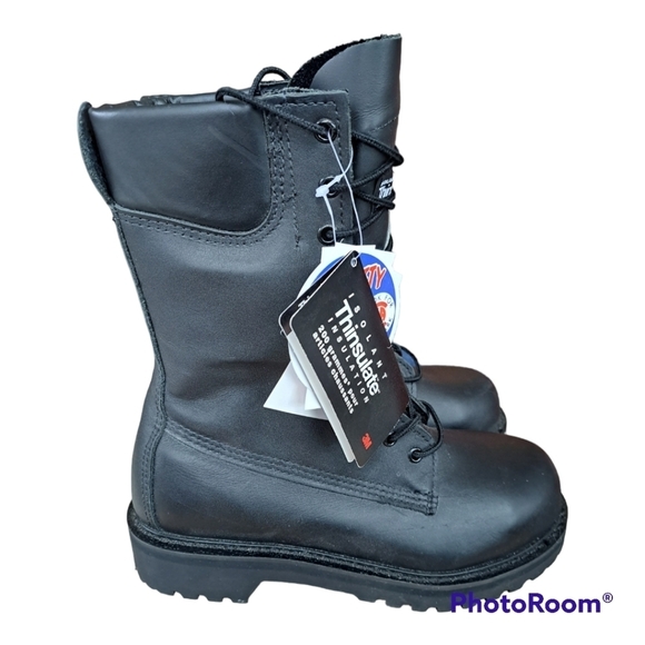 STC safety women's boots with vibram soles Made in Canada black sizs 8.5… - Picture 2 of 16